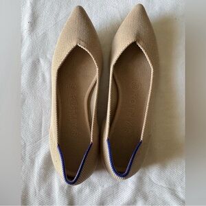 ROTHYS Beige and Blue Women's Flats SIZE 6